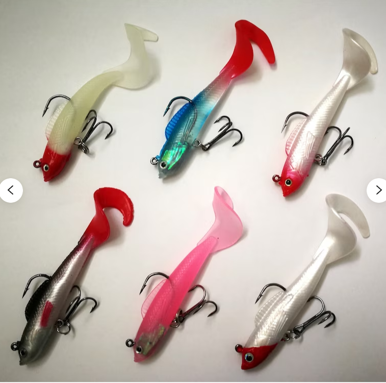 Curly Tail Jig Head Swimbait Bass / Rockfish / Lingcod / Multi-Species Lure - 3inch 1/3oz