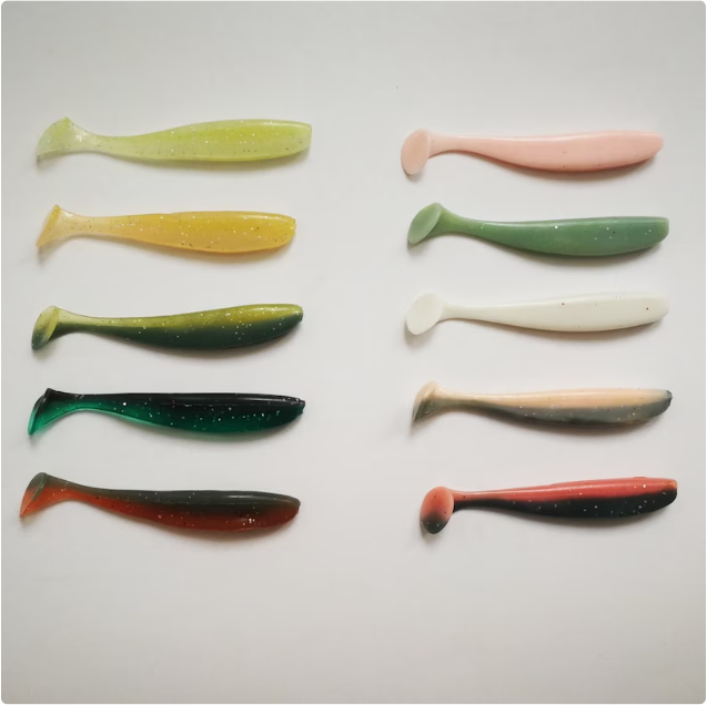 2 3/4 inch Soft Body Paddle Tail Swimbait Multi-Species Lure | Rockfish, bass, walleye | Glow in dark swimbait